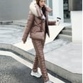 thumbnail image 5 of Womens Ski Suit Clearance 2024 Women's Fashion Winter Keep Warm Ski Suit Loose Coat Trousers Keep Warm Hooded Jacket, 5 of 5
