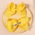 thumbnail image 4 of 4 PCS 6" Big Hair Bows for Girls Alligator Clips Grosgrain Ribbon Solid Color Hair Accessories for Little Teen Toddler Girls, 4 of 7