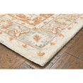 thumbnail image 3 of Ox Bay Epoch 7'9" x 9'9" Orange/Ivory Medallion Hand-Tufted Wool Blend Indoor Area Rug, 3 of 9