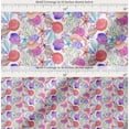 thumbnail image 2 of Soimoi Cotton Cambric Fabric Coral,Starfish & Sea Shell Ocean Printed Craft Fabric by The Yard 56 Inch Wide, 2 of 7
