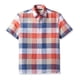 thumbnail image 1 of Perry Ellis - Camisa con botones a cuadros de búfalo para hombre, azul, extragrande Perry Ellis Botones al frente, 1 of 2