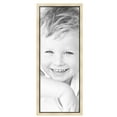 thumbnail image 2 of ArtToFrames 16" x 42" Silver with Black Lip Picture Frame, 16x42 inch Multi Wood Poster Frame (WOM-5193),  Pack, 2 of 7