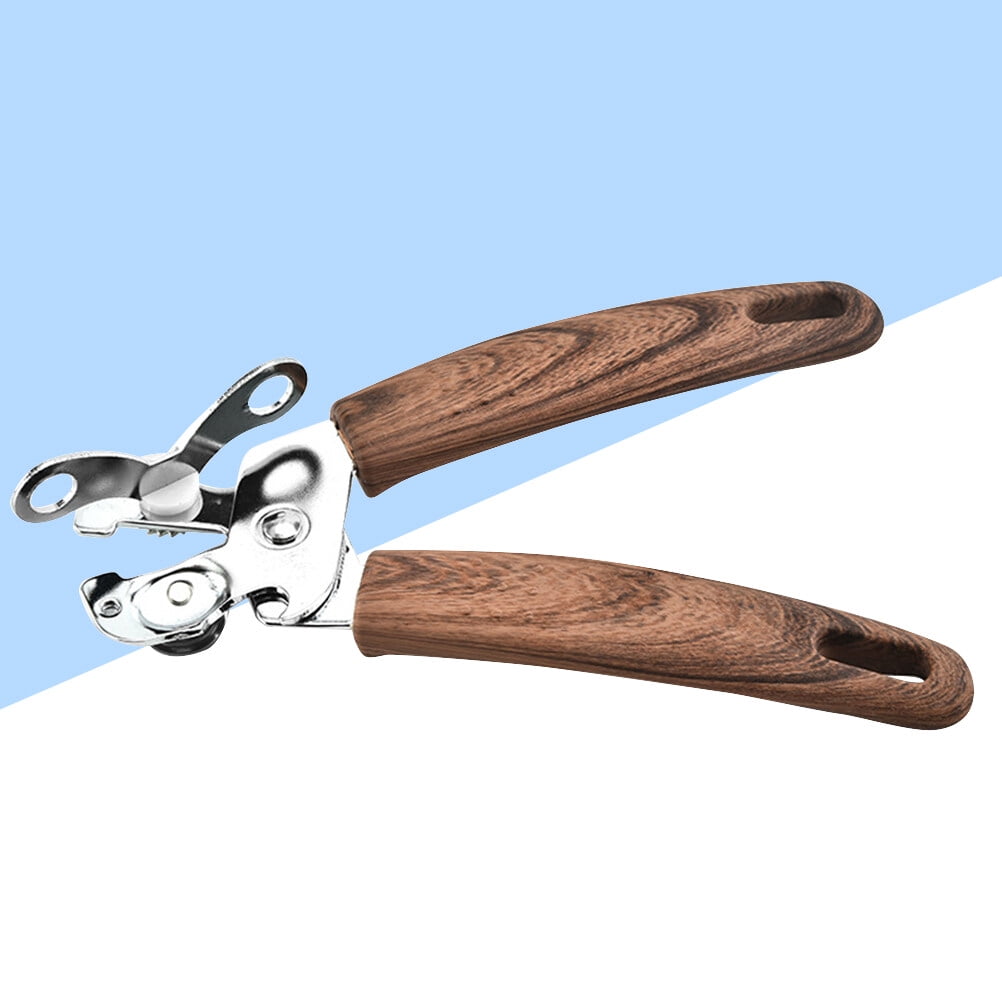 OULII Stainless Steel Manual Can Opener with Ergonomic Handle and Bottle Opener for Easy and Comfortable Use