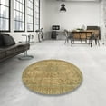 thumbnail image 3 of Ahgly Company Indoor Rectangle Abstract Metallic Gold Abstract Area Rugs, 8' x 10', 3 of 6