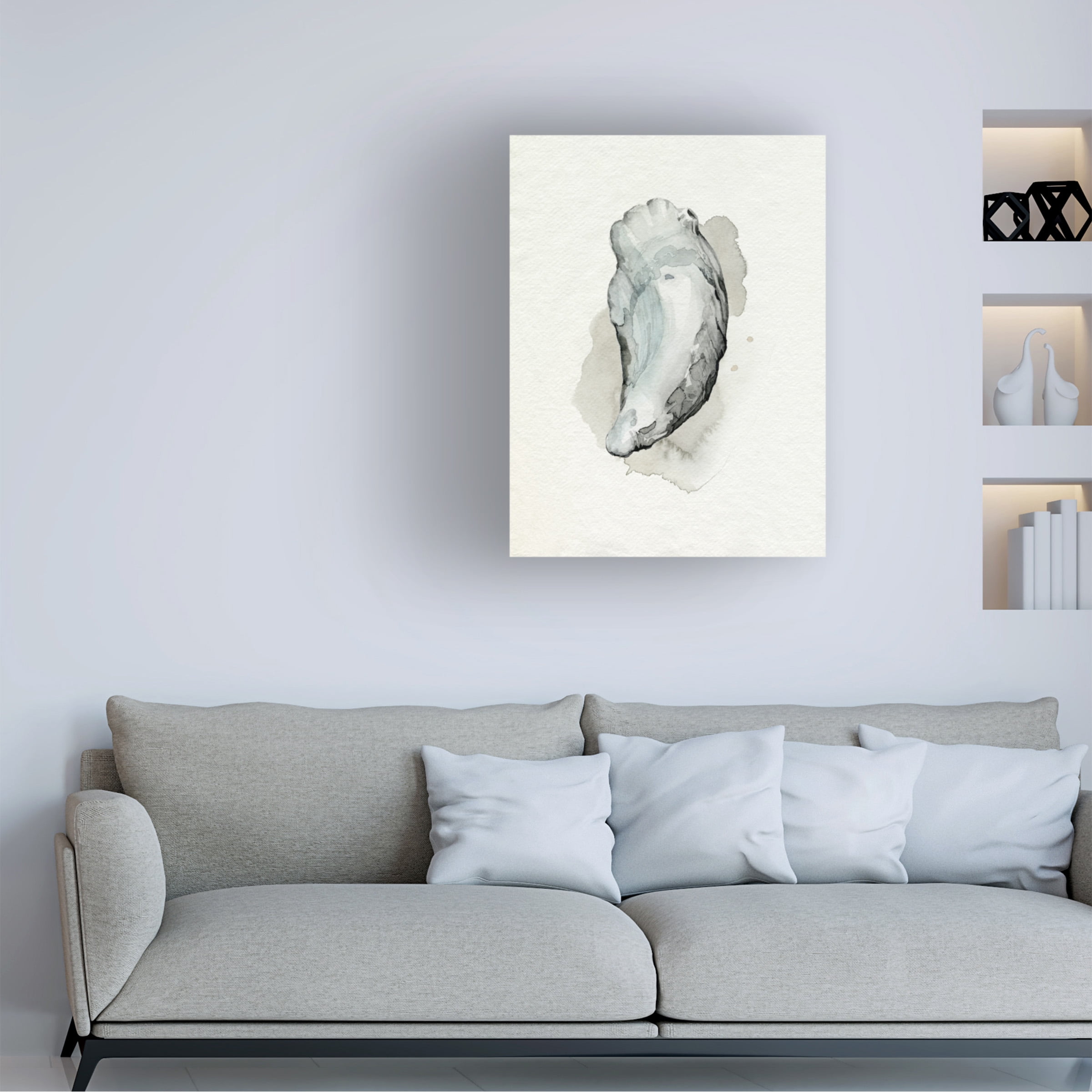 Grace Popp 'Oysters on the Bay II' Canvas Art