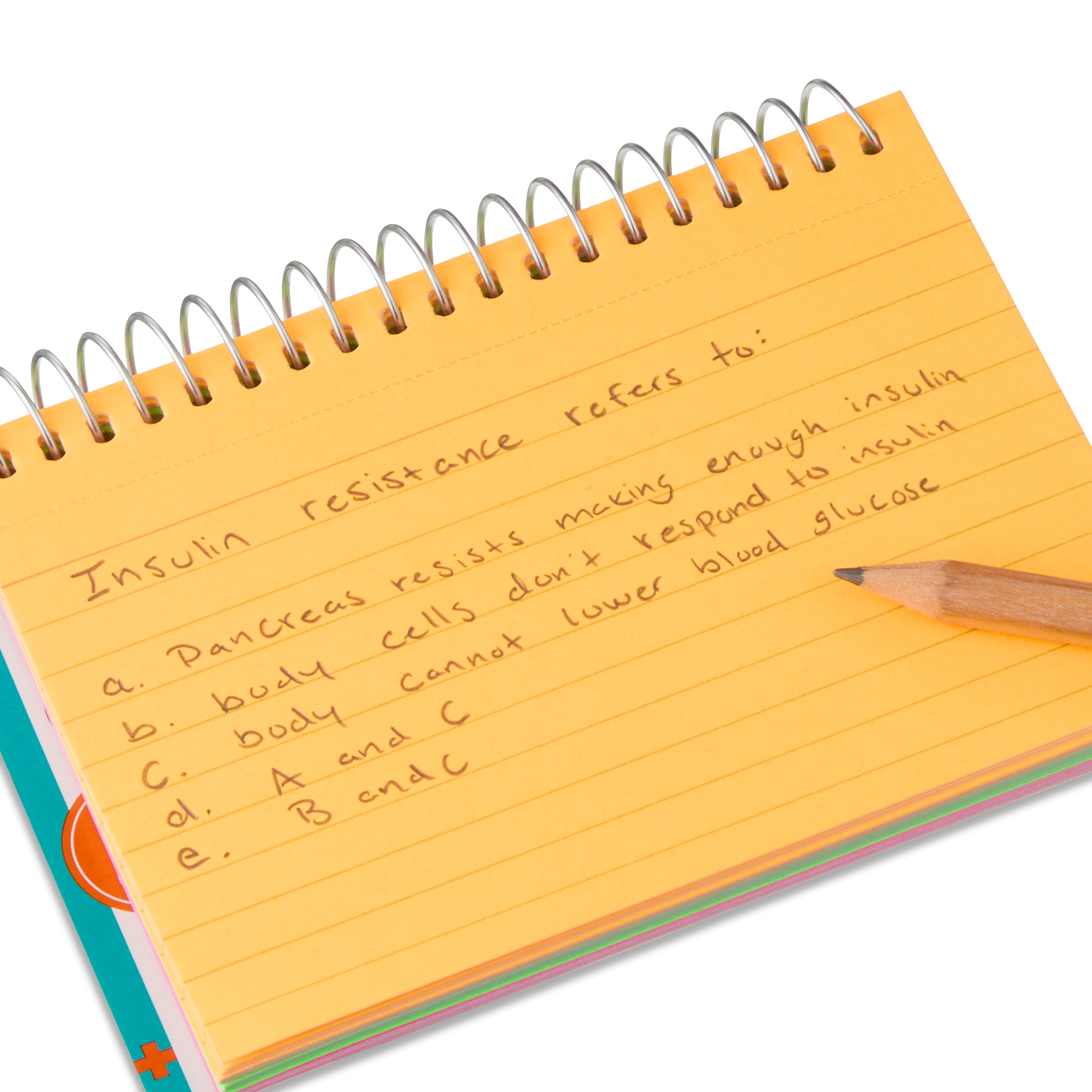 Pen+Gear Spiral Ruled Index Cards, Neon, 50 Count, 3