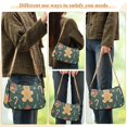 thumbnail image 4 of FORMRS Womens Shoulder Bag with Chain Strap Clutch Purse Cute Tote Handbag, Brown Christmas Gingerbread, 4 of 7