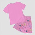 thumbnail image 6 of Toddler Girl Clothes for Independence Day Girls 4 Of July Outfit Set Print Short Sleeve T-Shirt and Shorts Set, 6 of 6