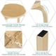 thumbnail image 5 of Songqin Stackable Bentwood Stools Set of 4, 18-Inch Height Backless Counter Chairs with Round Top, Anti-Slip Felt Pad, Portable School Stool for Dining Room, Kitchen, Classroom, Birch, 5 of 9