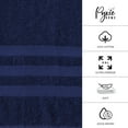 thumbnail image 5 of Extra Large Bath Towel - Oversized Ultra Bath Sheet - 100% Cotton - NAVY COLOR, 5 of 9