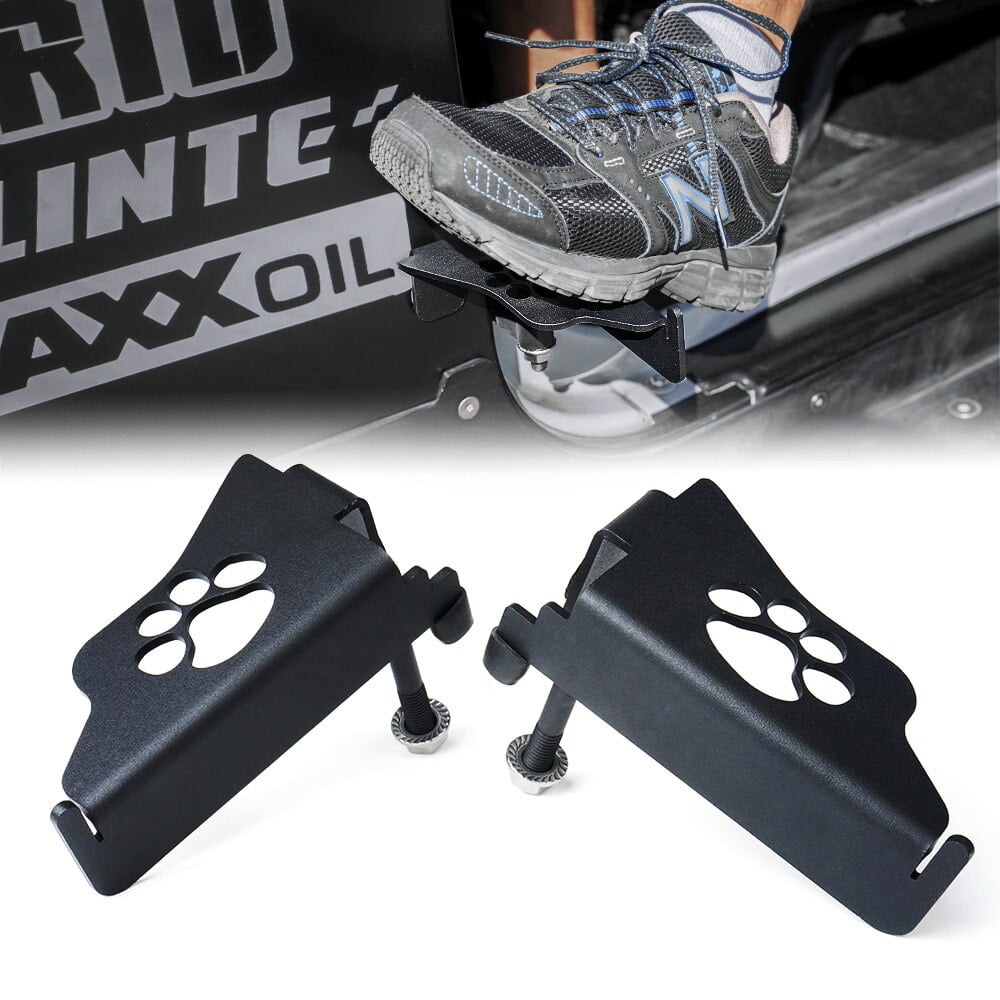 Xprite Front Foot Pegs with Paw Print for 20072018 Jeep Wrangler JK