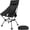 New Black With Feet 1 Pack, variant on Portable Camping Chairs for Adults, Adjustable Oversize Beach Chair Lawn Chair with High Back - Large Capacity, Heavy Duty (New Black)
