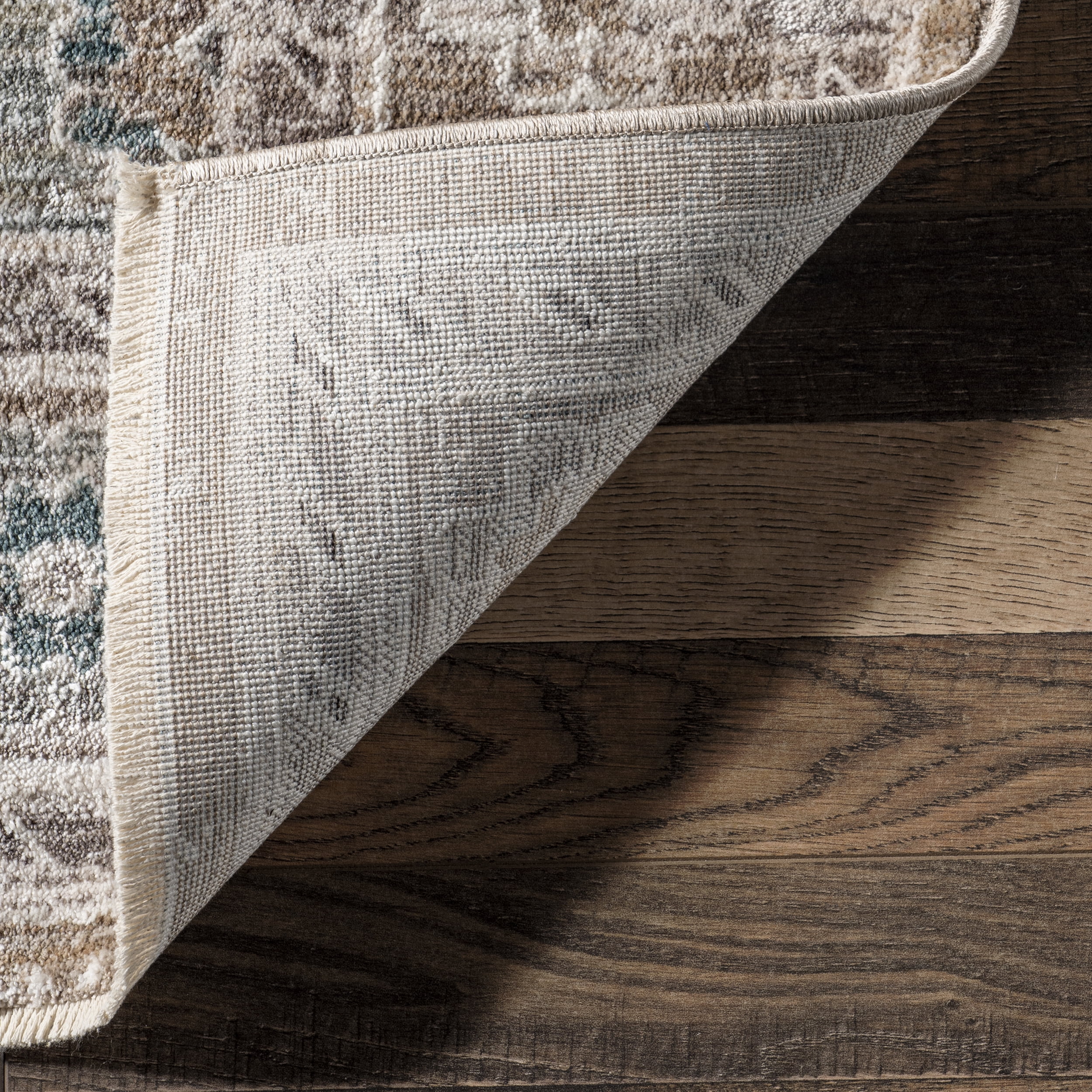 nuLOOM Tricia Faded Medallion Fringe Area Rug, 4' x 6', Rust
