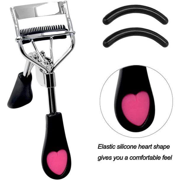 Pinkiou Eyelash Curler with Brush Mascara Eyelash Curler with Built in