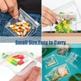 thumbnail image 5 of Zippered Pill Pouch Bags - 10 Pcs,Happon Slide Lock Clear Plastic Mini Bags,for Pills Vitamins, Supplements, Medications, Jewelry, Crafts, Small Objects - Self-Sealing, Reusable, Travel-Friendly, 5 of 7