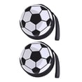 thumbnail image 1 of KAKOWELY 2 monederos de hojalata con forma de balón de fútbol, monederos deportivos de hojalata para amantes del fútbol., 1 of 4