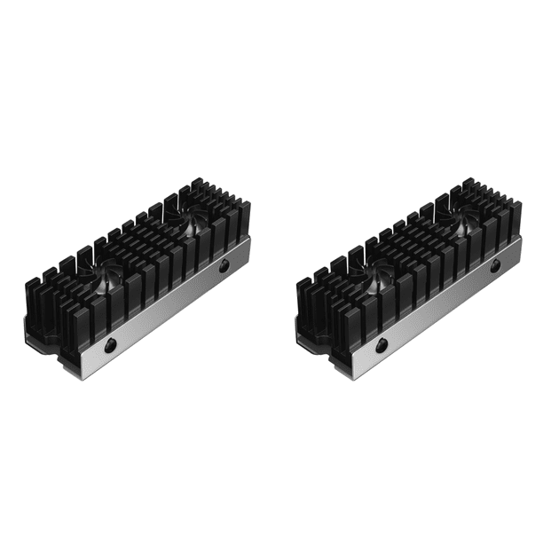 M.2 NVME Dual Engine Tower SSD Radiador Aleación Aluminio 13MM Doble Ventilador para 2280