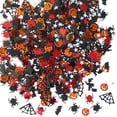 thumbnail image 2 of Confeti de calabaza de Halloween, bruja, telaraña, murciélago, decoración de fiesta en casa, suministros de álbum de recortes DIY, decoraciones de Halloween, 15g, 2 of 4