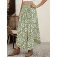 thumbnail image 4 of SOMER Skirts for Women Maxi Skirt Summer Boho Floral High Waisted Flowy Swing Pleated Beach With Pockets, 4 of 7