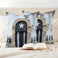 thumbnail image 3 of Puerto Rico Flag Outdoor Waterproof Pillow Covers, Retro Rustic Door Artwork Picture Prints Decorative Square Throw Pillowcase Sofa Cushion Sham for Patio/Couch/Chair, 24"x24" 2 Pack, 3 of 8