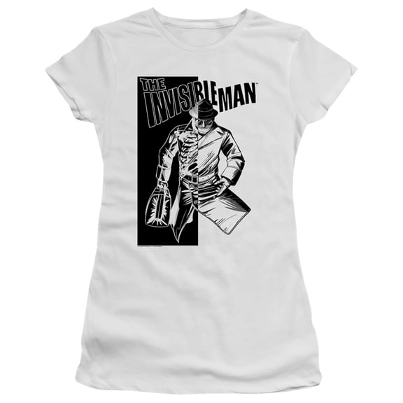 Universal Monsters Who I Am S/S Junior Women's T-Shirt Sheer White