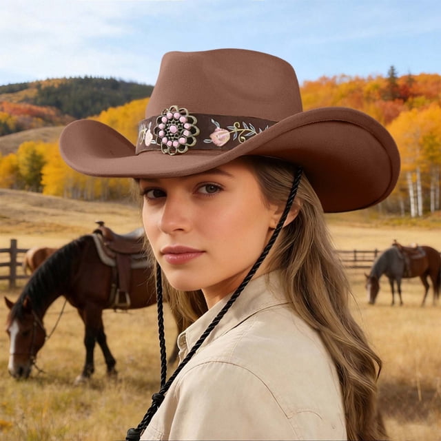 Western Classic Western Cowboy Hat for Outdoor Wear and Everyday Style Crafted Party Ready Accessory