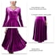 thumbnail image 3 of Vestido Largo De Manga Larga Con Cuello En V, Vestido Largo De Fiesta Cómodo Y Encantador, Fluido Para Citas Para Cumpleaños Para Dama YLSHRF Otros, 3 of 6