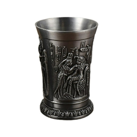 

Glass Vintage Pattern Metal Goblet for Drinkware Accessories tin