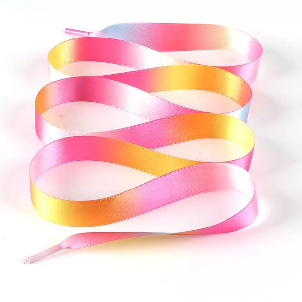 1 par de cordones de satén de seda, cordones planos para zapatos, zapatillas de deporte para mujer, cordones para botas, cordones para zapatos de longitud 80CM 100CM 120CM120cm Gao Jinjia LED