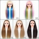 thumbnail image 1 of Cabeza de peluca de caramelo de dibujos animados para niños, molde de práctica para trenzar el cabello, cabeza de muñeca, modelo de cabeza de maniquí, modelo de peluquería, 1 of 2