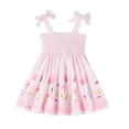 thumbnail image 3 of MEZZALL Toddler Girls Sleeveless Bowknot Floral Spaghetti Straps Dress Dance Party Dresses Adorable Sundress, 3 of 9