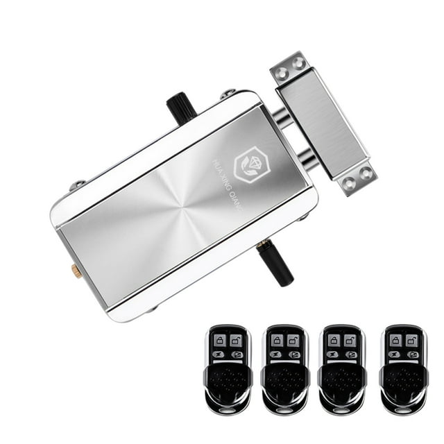 Home Door Lock Kit Remote Control Keyless Entry Electronic Lock Smart Wireless Theft Deadbolt Access Control System for Home Hotel Apartment