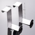 thumbnail image 2 of 2 uds gancho de puerta de acero inoxidable gabinete de cocina ropa Pothook Hanger Holders, 2 of 6