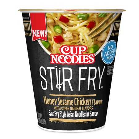 Cup Noodles Stir Fry Chicken Flavor,(1PACK), Ramen Noodles.