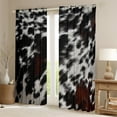 thumbnail image 2 of Manfei Chic Cow Print Blackout Curtains Set of 2 (52x84 Each) for Adult, Rustic Farmhouse Window Curtains, Simple Fashion Style Curtains and Drapes, Window Curtains Room Decor, 2 of 6