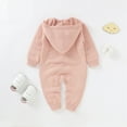 thumbnail image 6 of Generic Knitted Sweater for Toddler Baby Girls Boys Cotton Knitted Hooded Sweater Romper Jumpsuit Outfits Toddler Knitted Romper Cotton Long Sleeve One-Piece Coveralls Hooded Jumpsuit, 6 of 9