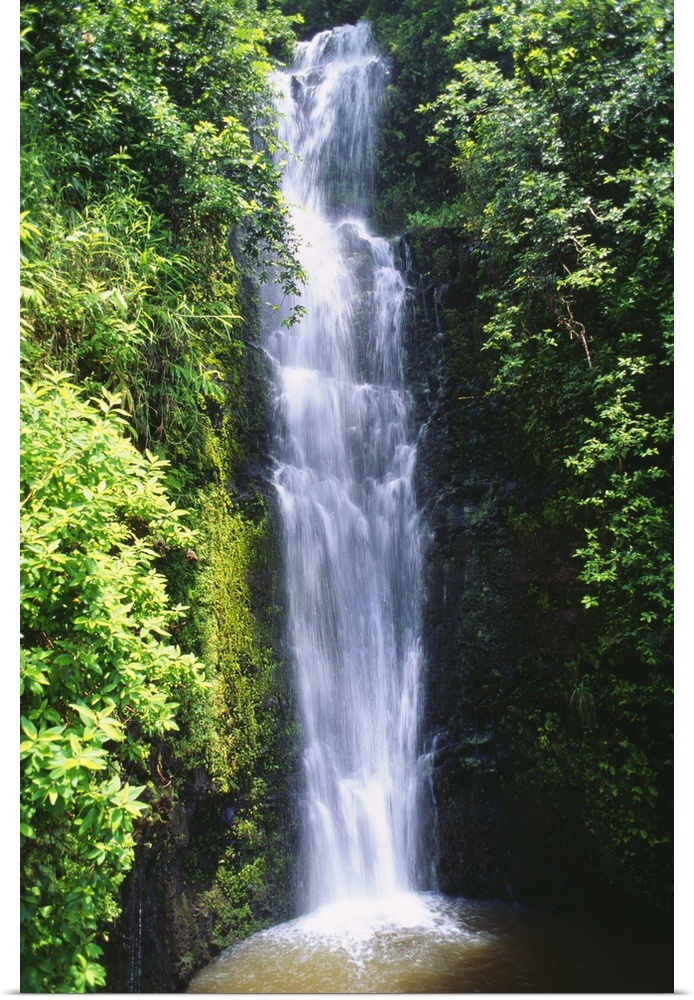Great BIG Canvas "Hawaii, Maui, Hana, Wailua Falls Valley, Waterfall