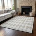 thumbnail image 6 of Addison Rugs Mayfield Washable Transitional Diamonds Beige Rectangle Rug, 10' x 14', 6 of 6