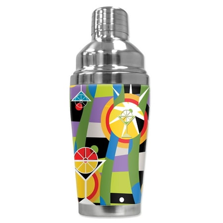 

Mugzie brand 16-Ounce Cocktail Shaker with Insulated Wetsuit Cover - Modern Martini