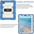 thumbnail image 7 of Kids Friendly Case for iPad Pro 11 2022/2021/2020/2018, for iPad Air 5/Air 4 Tablet Case - with Rotatable Wristband Hidden Stand Shoulder Strap Military Grade Shockproof Cover - Skyblue, 7 of 7