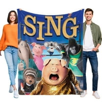 Sing Movie-themed Pals Plush Throw Blanket Gifts for Fans Girls Boys Women Present Suitable for a variety of settings 40''*60''(100*150cm)