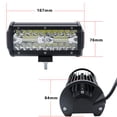 thumbnail image 4 of Barra de luces LED de 4 x 120 W y 7 pulgadas, luces de trabajo impermeables para vehículos todoterreno UTV, ATV, SUV, camiones, tractores, camionetas (4 piezas), 4 of 5
