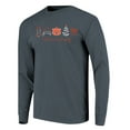 thumbnail image 2 of Women's  Denim Auburn Tigers Christmas Elements Comfort Colors Long Sleeve T-Shirt, 2 of 3