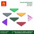 thumbnail image 2 of 400Pcs/lot Special Tile Modified 2x2 Aperture Free Triangular Block Moc Accessories Compatible with 35787 Brick DIY Toy 46.Green about400pcs, 2 of 6