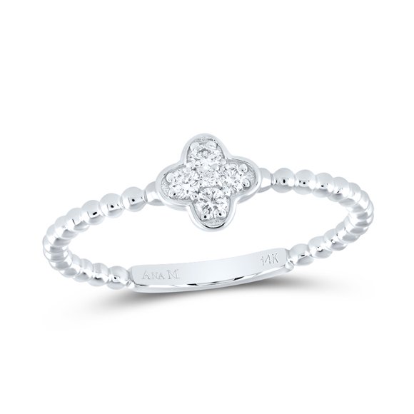 14k Yellow Gold 1/10 Ctw Natural Diamond Fashion Lover Band, Anniversay Band, Gift Band