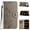 Gray, variant on TECH CIRCLE For iPhone 17 Pro (6.3", 2025) Flip Wallet Phone Case with Wrist Strap, Includes 2 Card Slots and 1 Cash Pocket, Stylish Embossed Butterfly/Flower PU Leather Protective Case, Blue