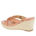 thumbnail image 4 of Kenneth Cole Womens Card Glam Embellished Wedge Sandals Gray 6 Medium (B,M), 4 of 7