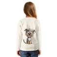 thumbnail image 2 of DISNIMO Girls Tunic Tops Dog Print Casual Basic Loose Pullover Long Sleeve Blouse Top Tie Front Outfits Fall Winter Tee Shirts, 2 of 8