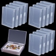 thumbnail image 1 of HAHDAXIA 12 Pack Playing Card Case,Empty Playing Card Deck Boxes,Clear Card Case,Plastic Playing Card Box,Playing Card Deck Cases,Plastic Storage Box Card Holder Snaps Closed for Gaming Cards, 1 of 7