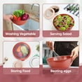thumbnail image 7 of Walchoice Mixing Bowls with Airtight Lids Set of 6, Plastic Nesting Bowls Prep Bowls for Mixing, Serving, Kitchen Preparing, Storage, Microwave & Freezer Safe, Red, 7 of 7